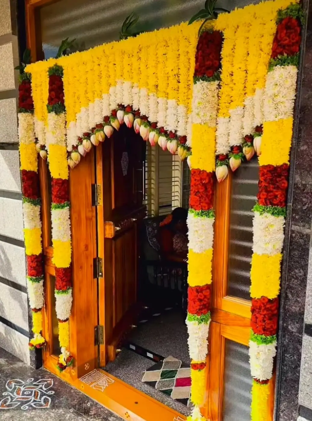 Marigold entrance and door decoration by LK Events (2)