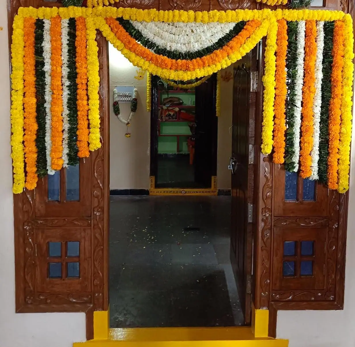 Marigold entrance and door decoration by LK Events (3)