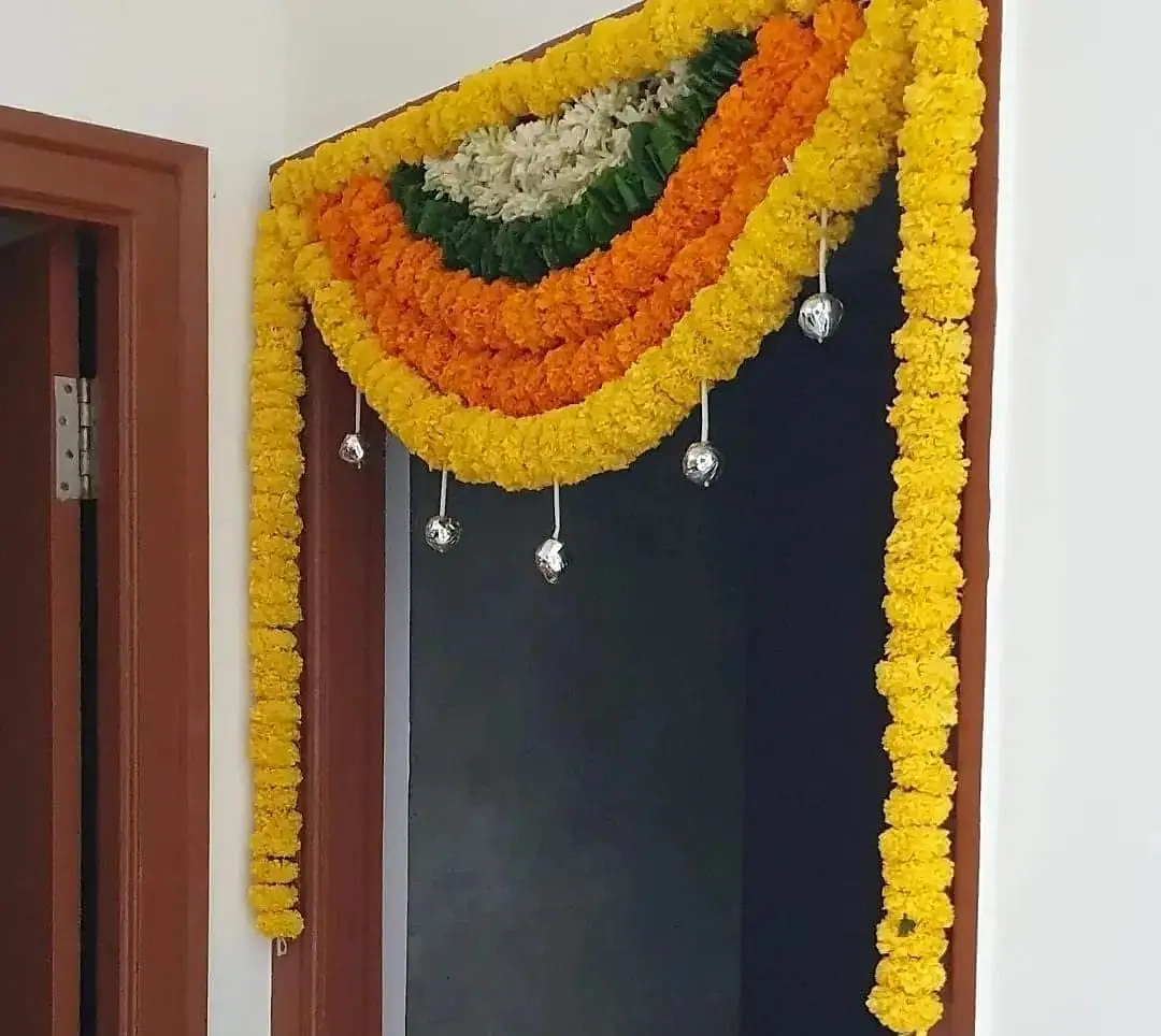 Marigold entrance and door decoration by LK Events (4)