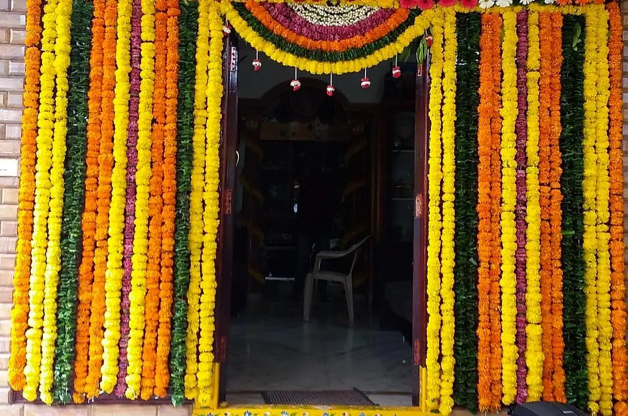 Marigold entrance and door decoration by LK Events (6)