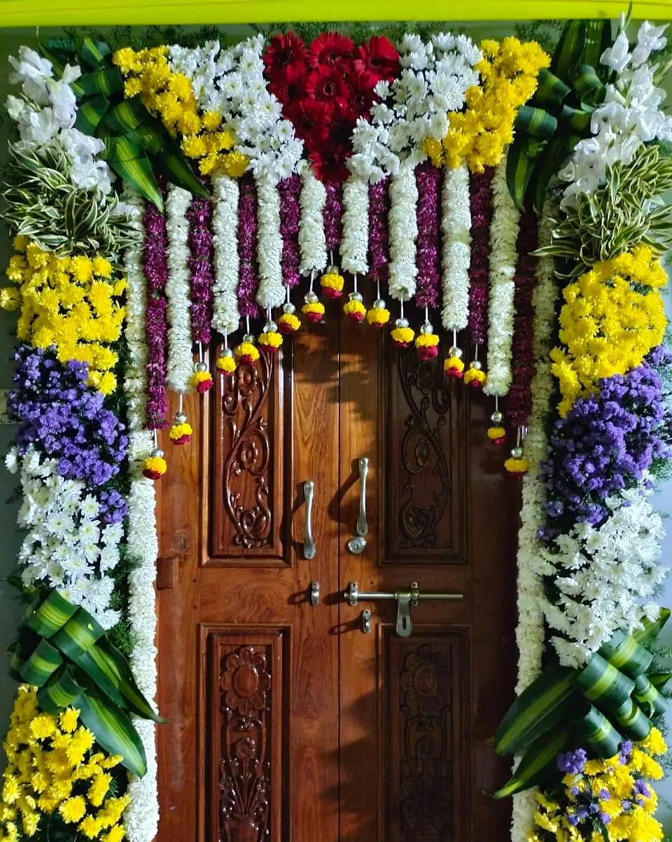Marigold entrance and door decoration by LK Events (8)