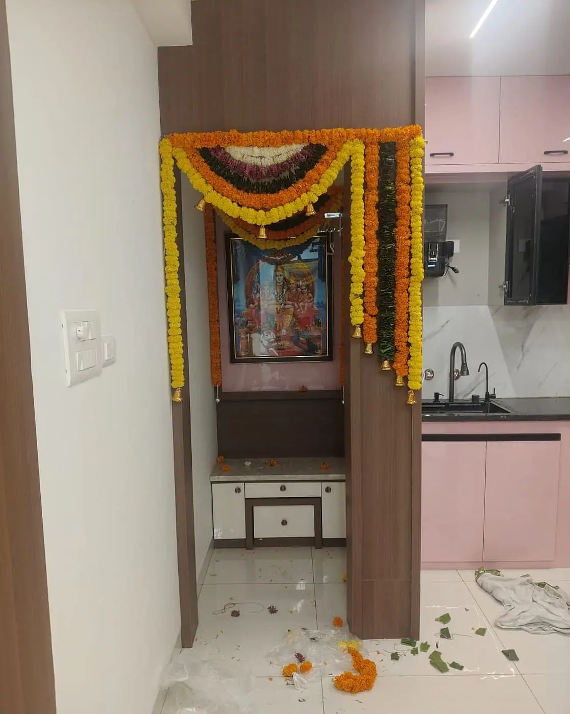 Marigold entrance and door decoration by LK Events (10)