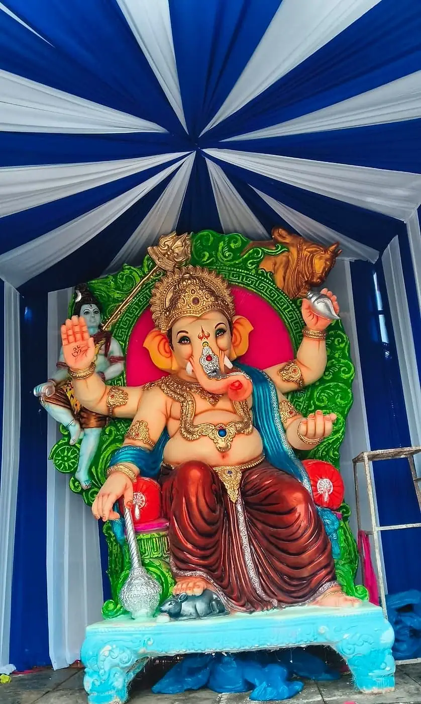 Festival pandal and cloth ceiling décor by LK Events (2)