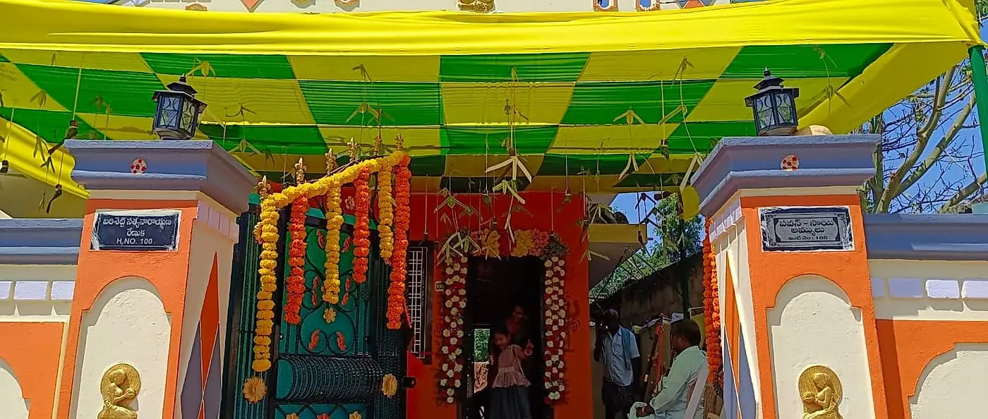 Festival pandal and cloth ceiling décor by LK Events (4)