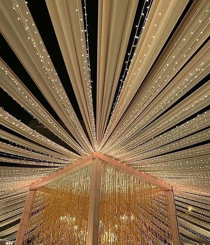 Festival pandal and cloth ceiling décor by LK Events (7)