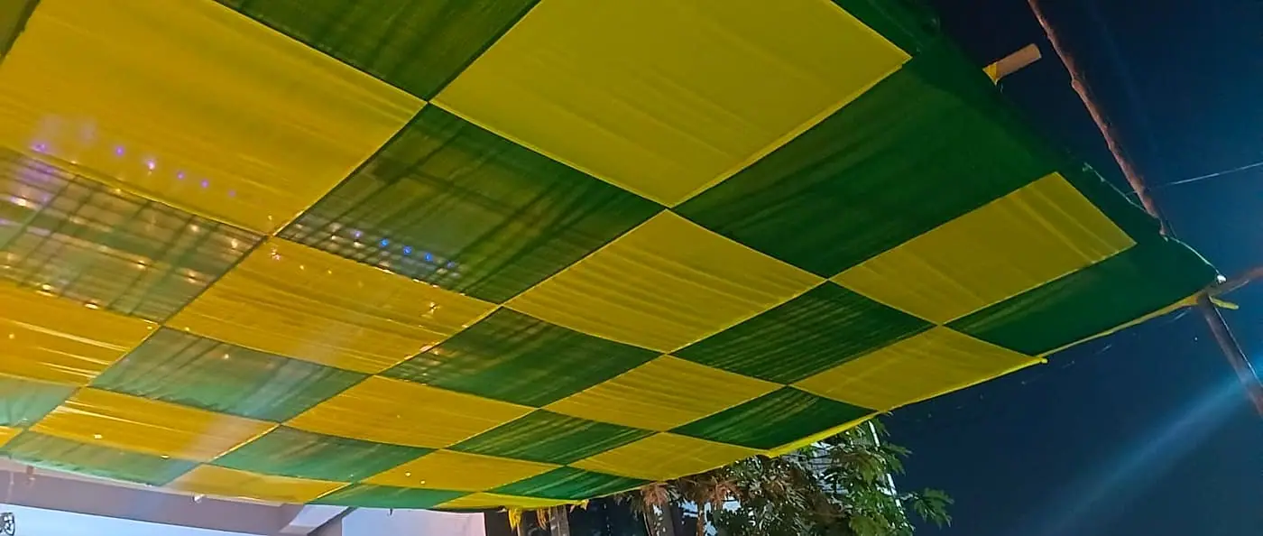 Festival pandal and cloth ceiling décor by LK Events (10)