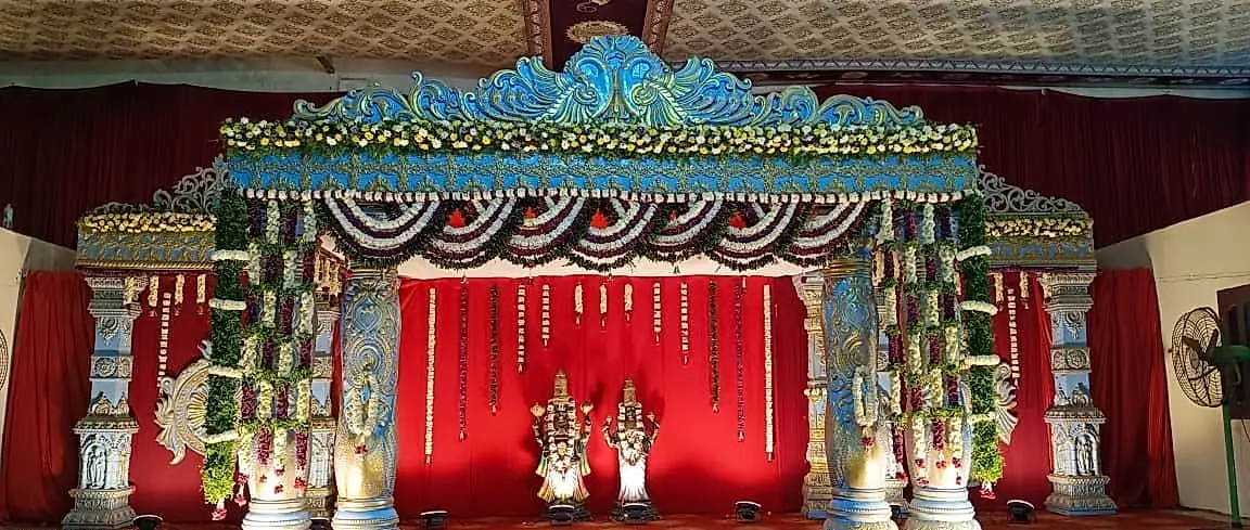 Telugu wedding pelli mandapam décor by LK Events (2)