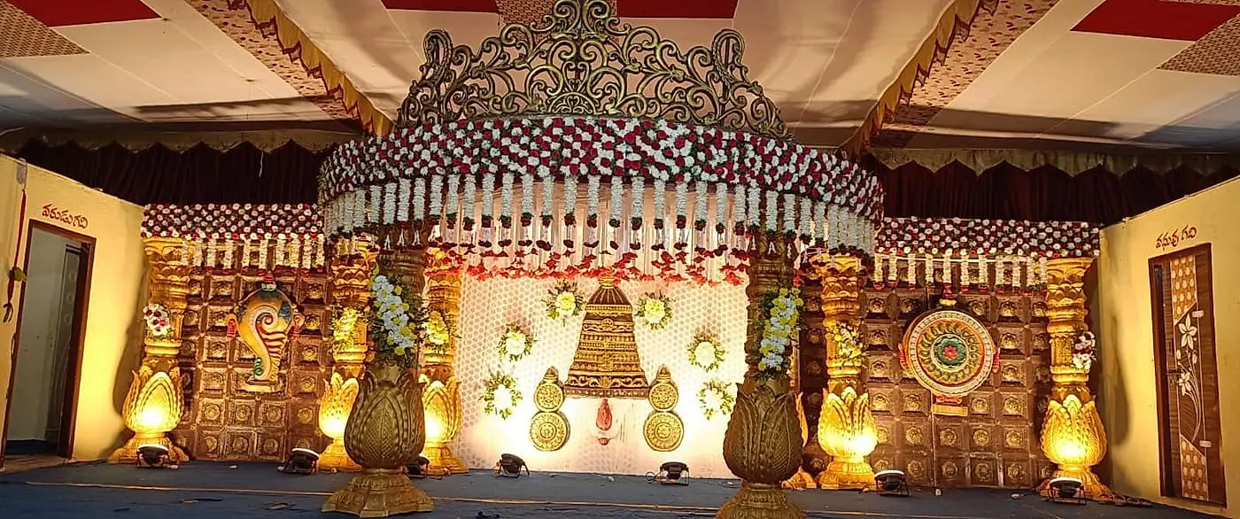 Telugu wedding pelli mandapam décor by LK Events (9)