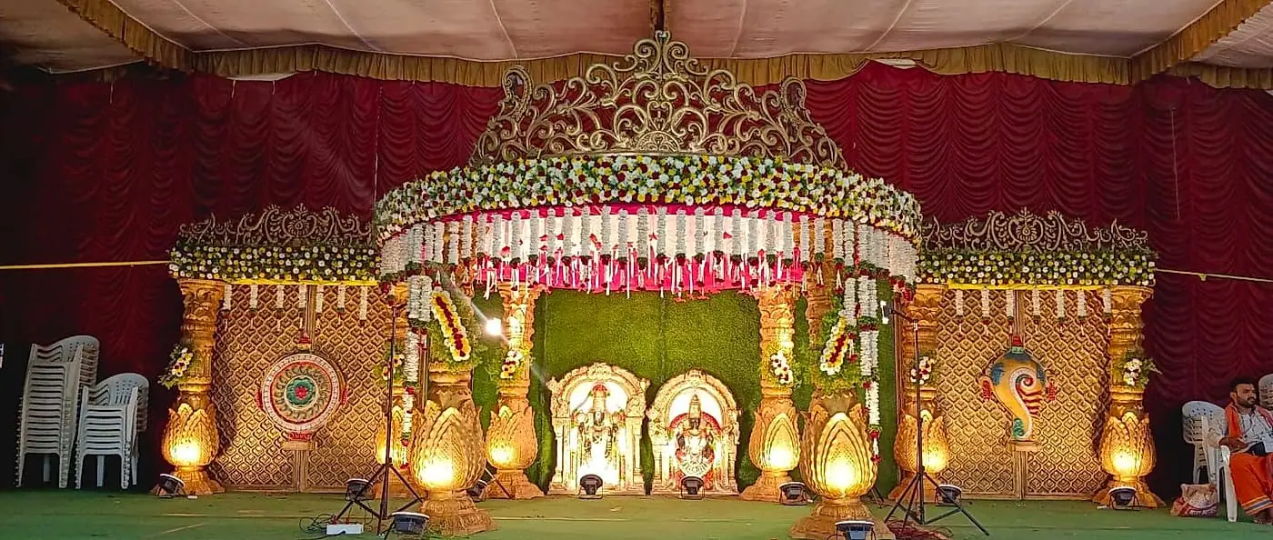 Telugu wedding pelli mandapam décor by LK Events (10)